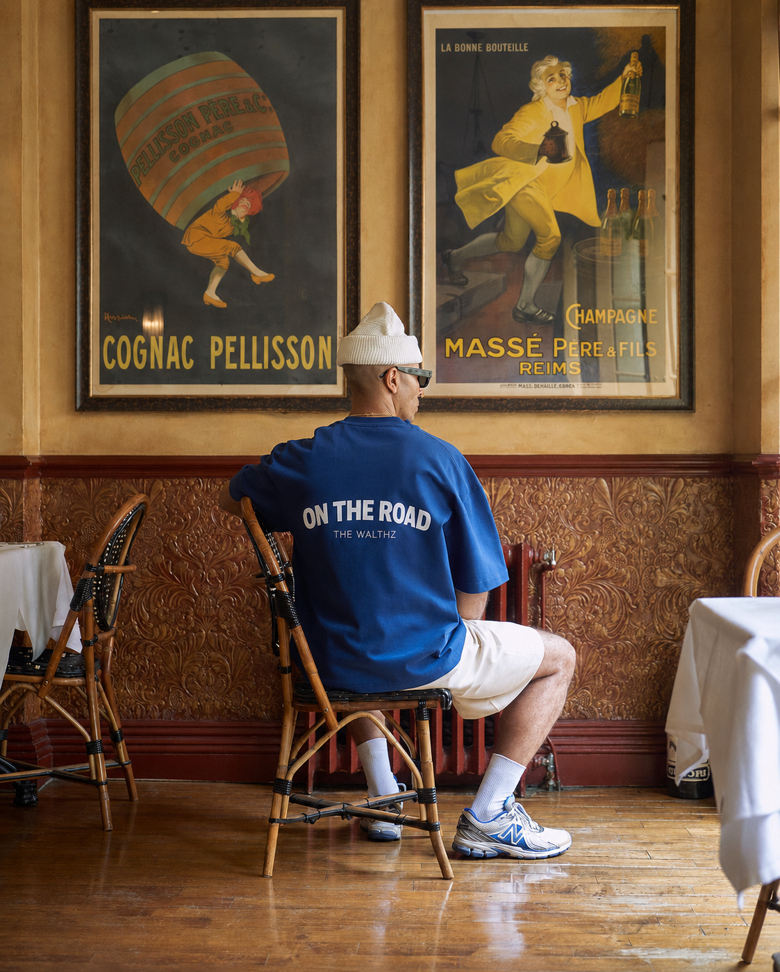 Camiseta azul 'On The Road'