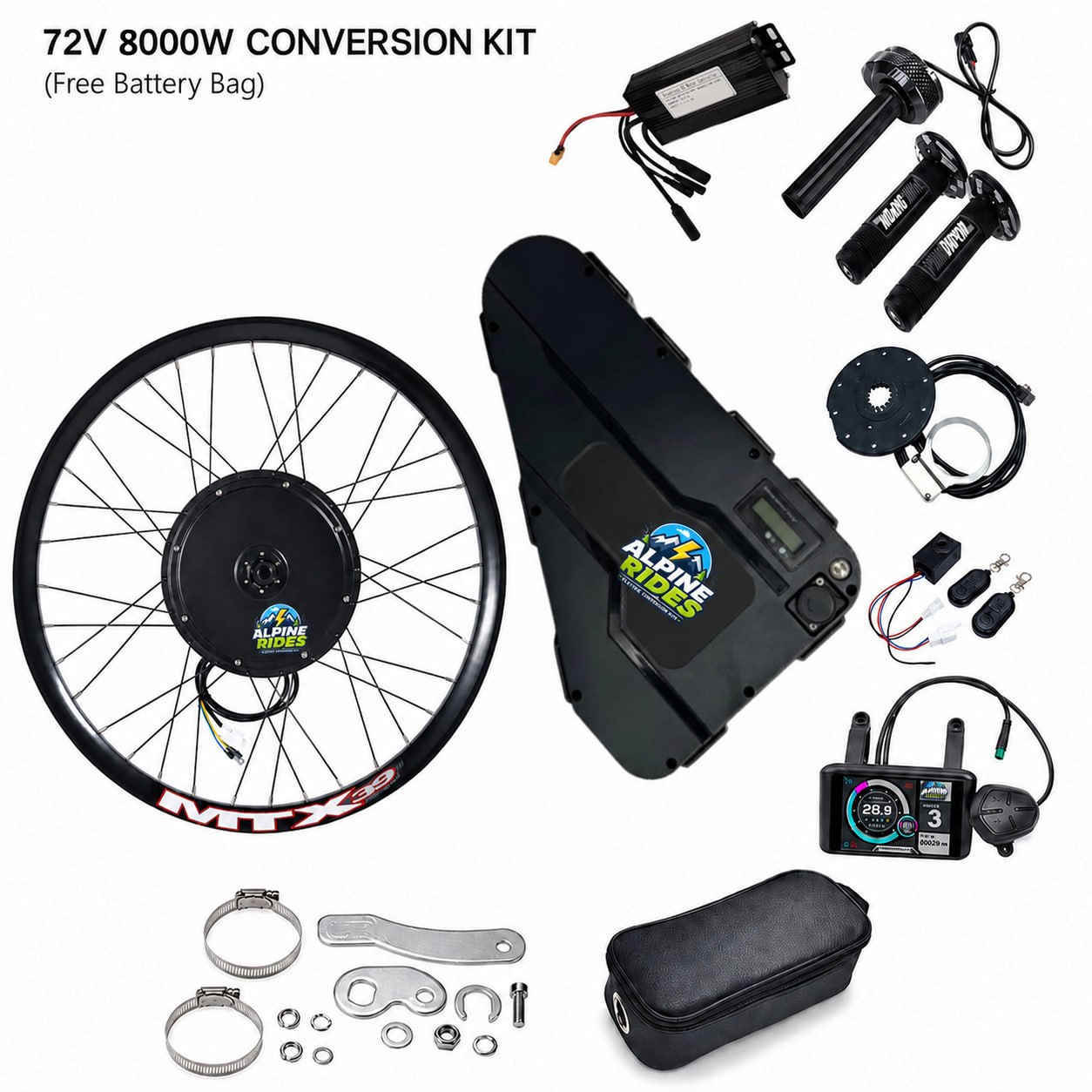8000w E-Bike Conversion Kit