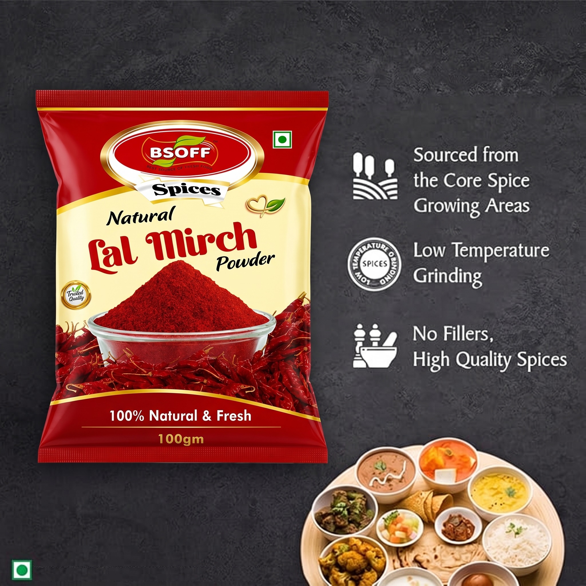 Natural Lal Mirch Powder 250g
