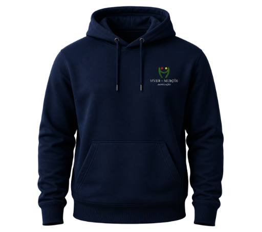 Sweater Azul Marinho Logo Viver + Murçós