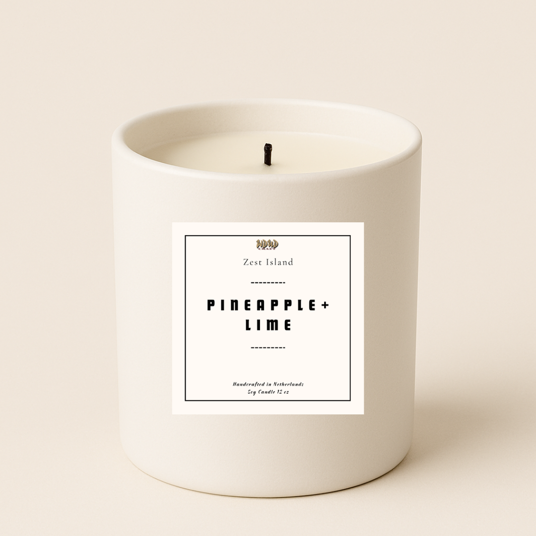 Lemon & Bergamot Scented Candle