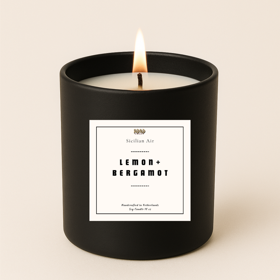 Lemon & Bergamot Scented Candle