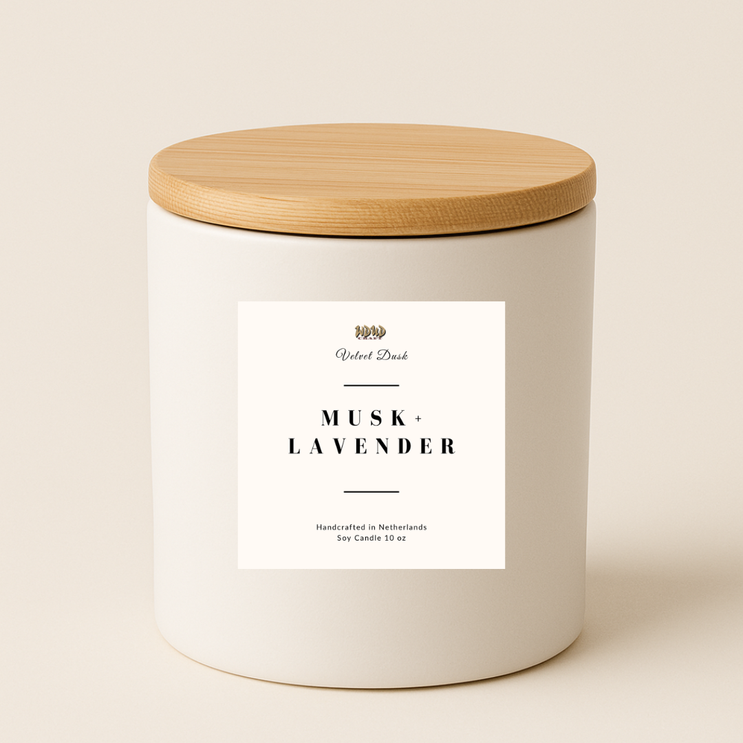 Musk + Lavender Soy Candle