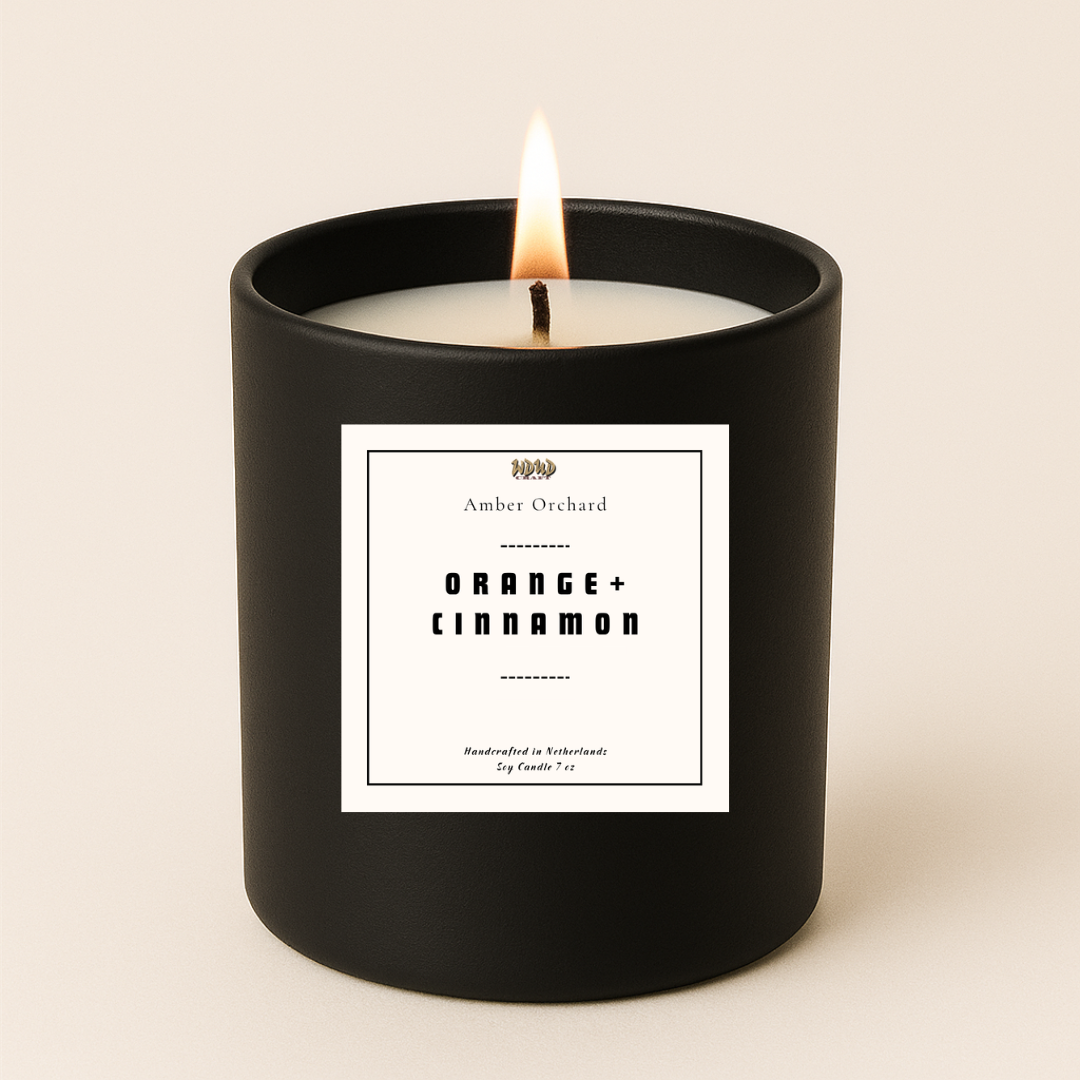 Orange + Cinnamon Scented Candle