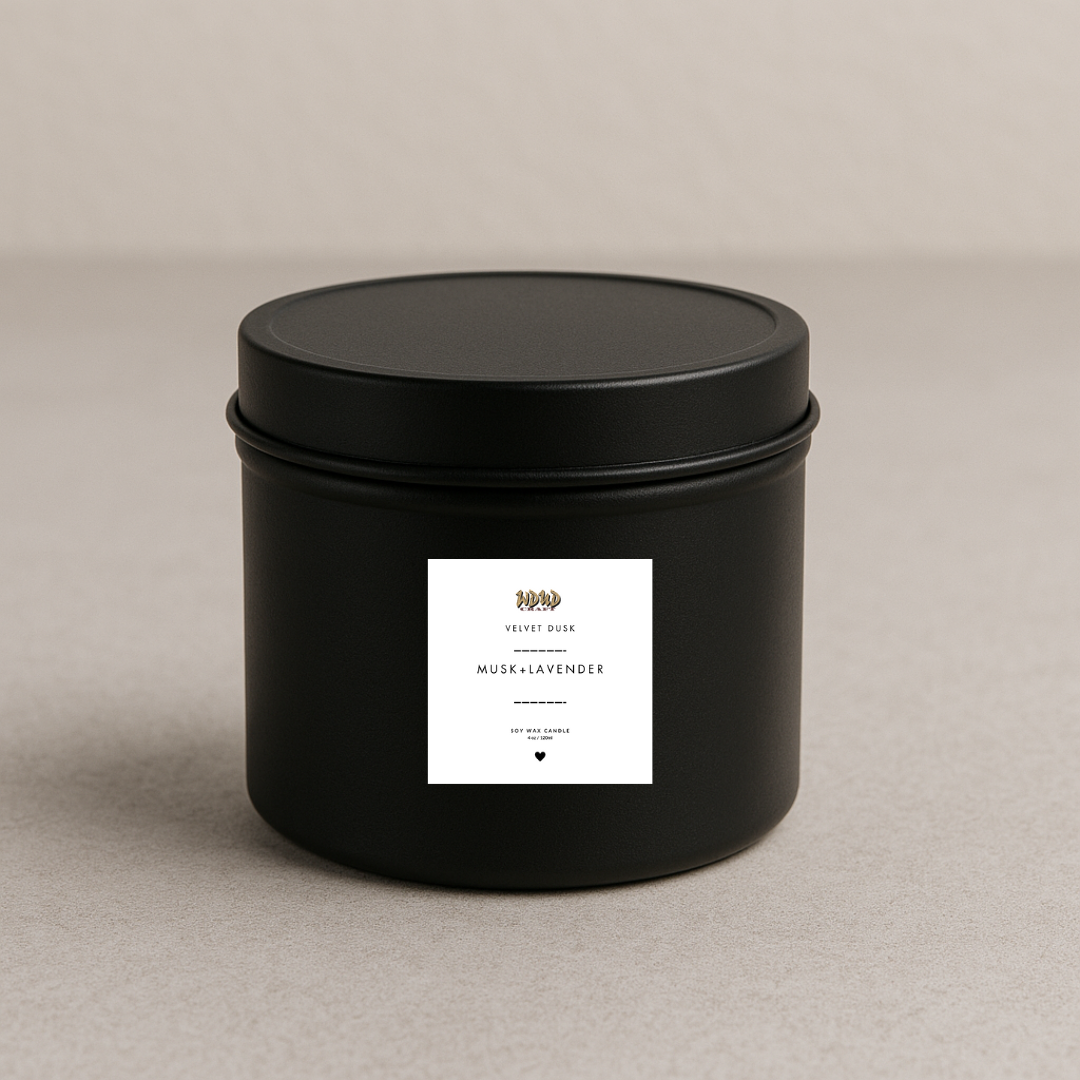 Musk-Lavender Scented Candle