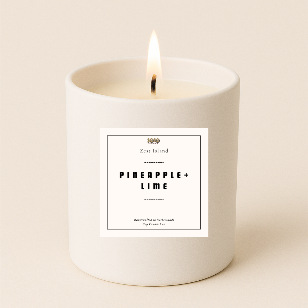 Pineapple + Lime Scented Candle