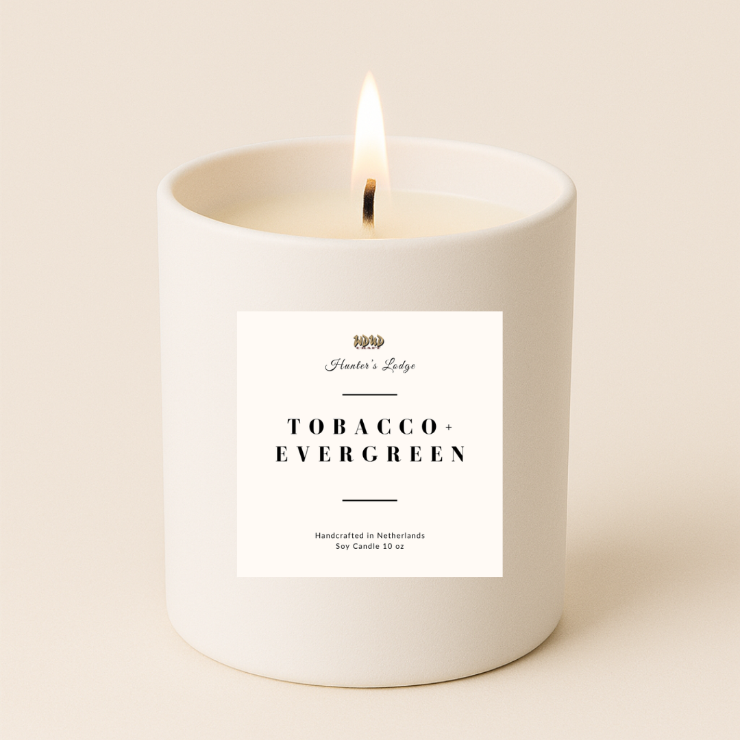 Tobacco + Evergreen Soy Candle