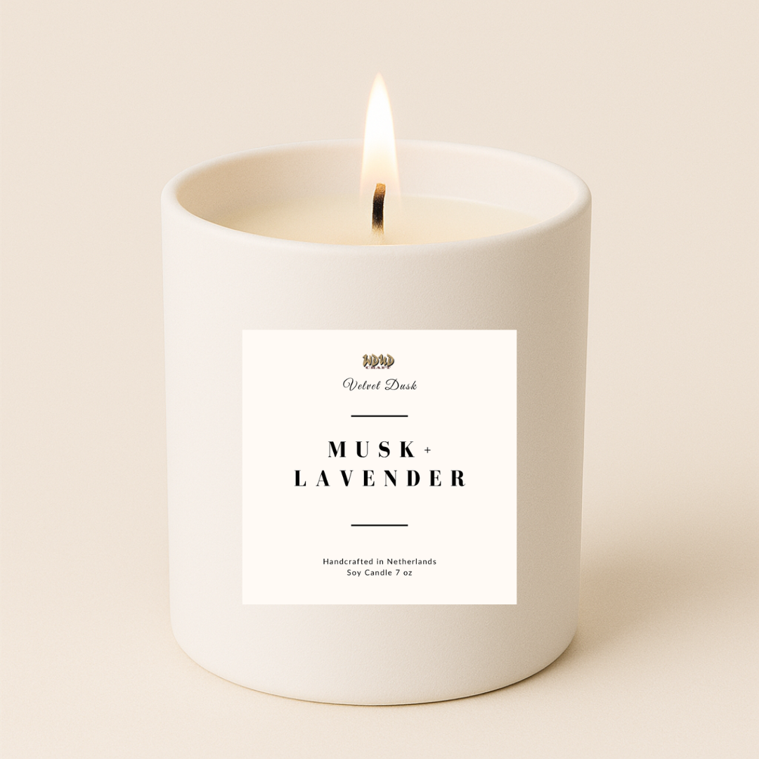 Musk + Lavender Soy Candle