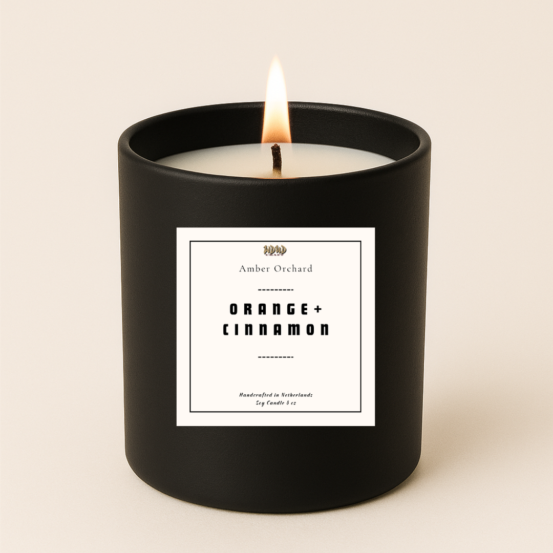 Orange + Cinnamon Scented Candle