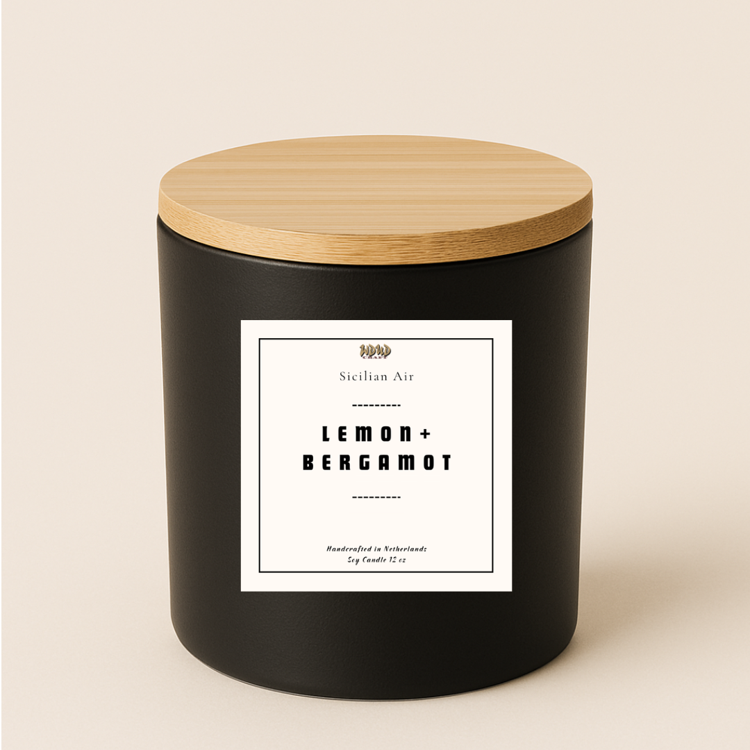 Lemon & Bergamot Scented Candle