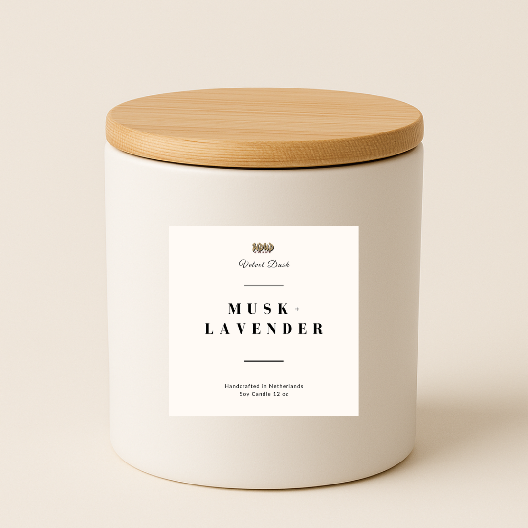 Musk + Lavender Soy Candle