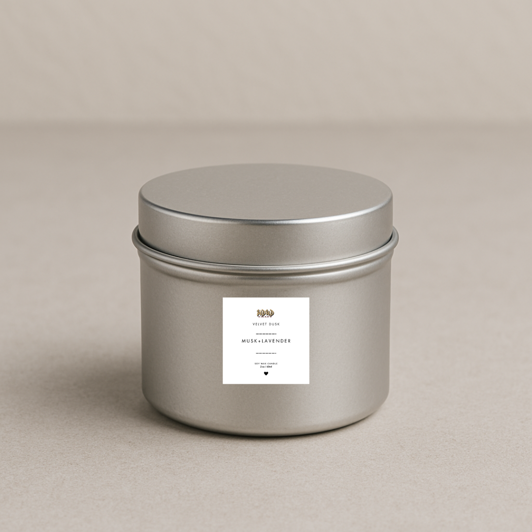 Musk-Lavender Scented Candle
