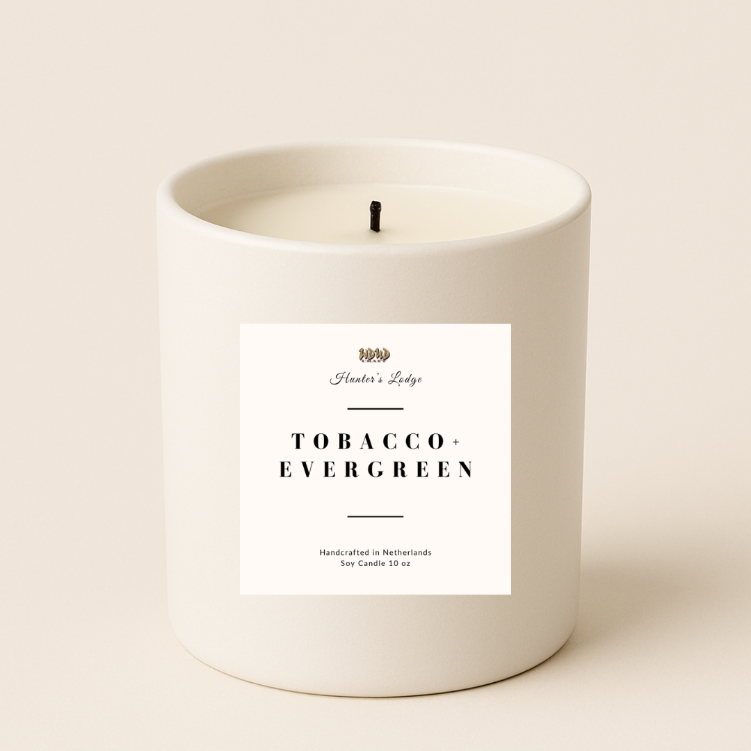 Tobacco + Evergreen Soy Candle