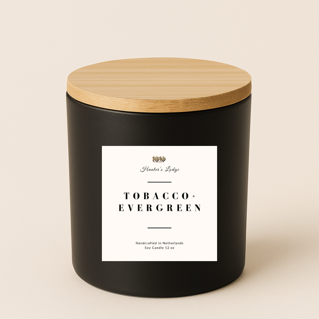 Tobacco + Evergreen Soy Candle