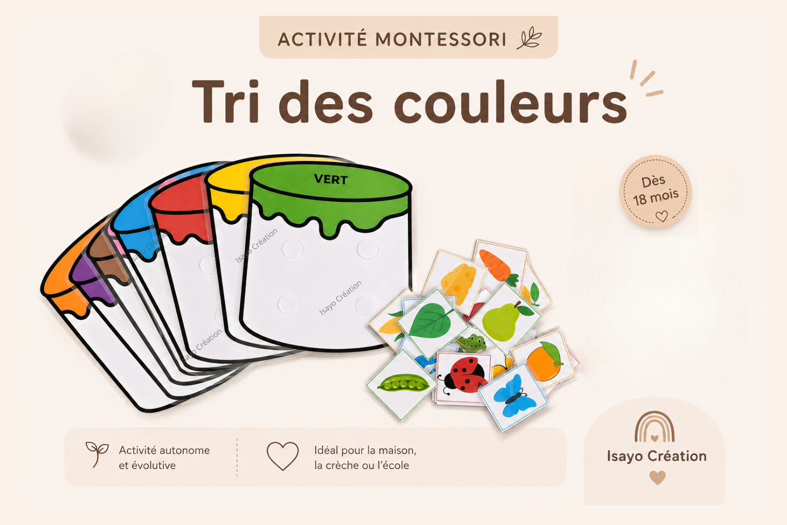 Activité de tri des couleurs