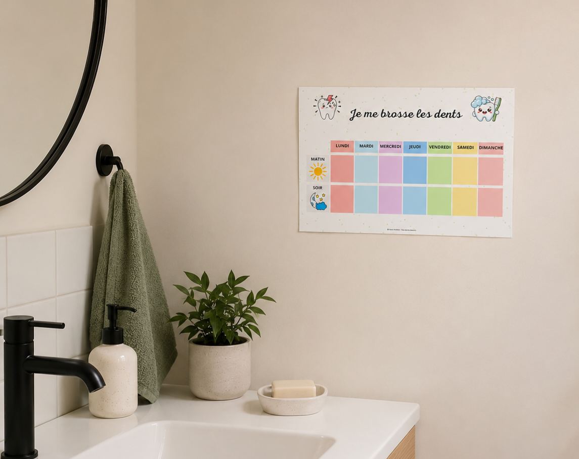 Routine de brossage des dents 