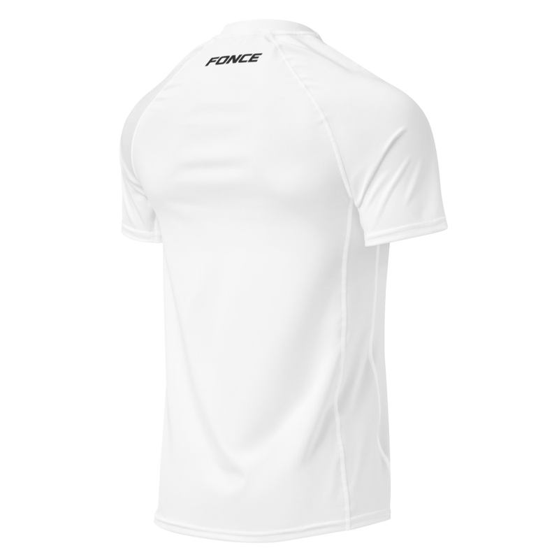 Haut de compression homme à manches blanc 