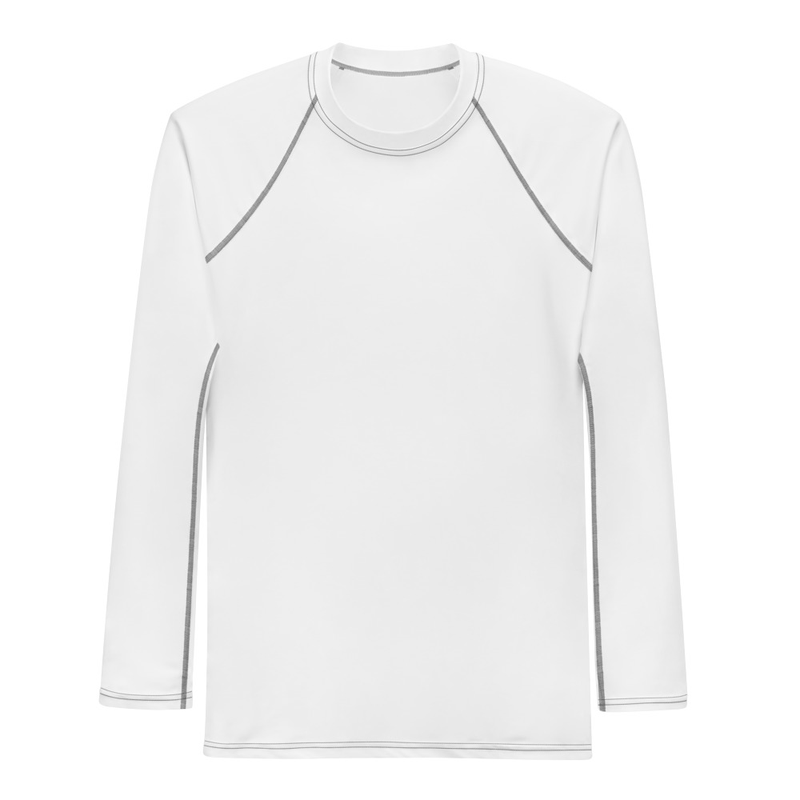 Haut de compression homme à manches blanc
