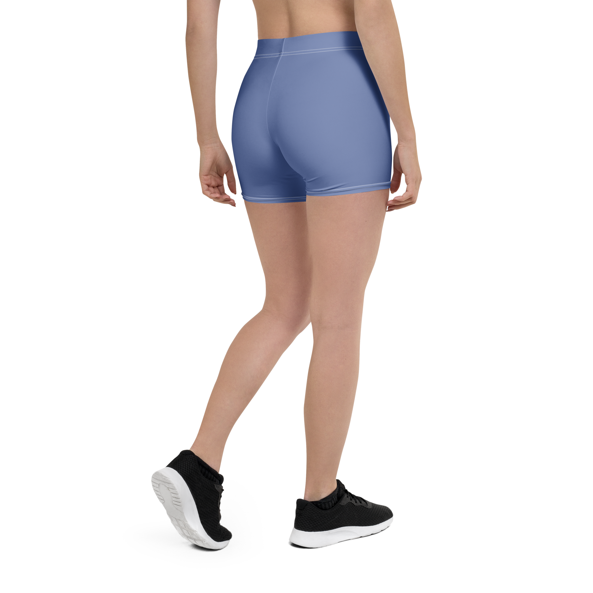 Short de sport femme bleu