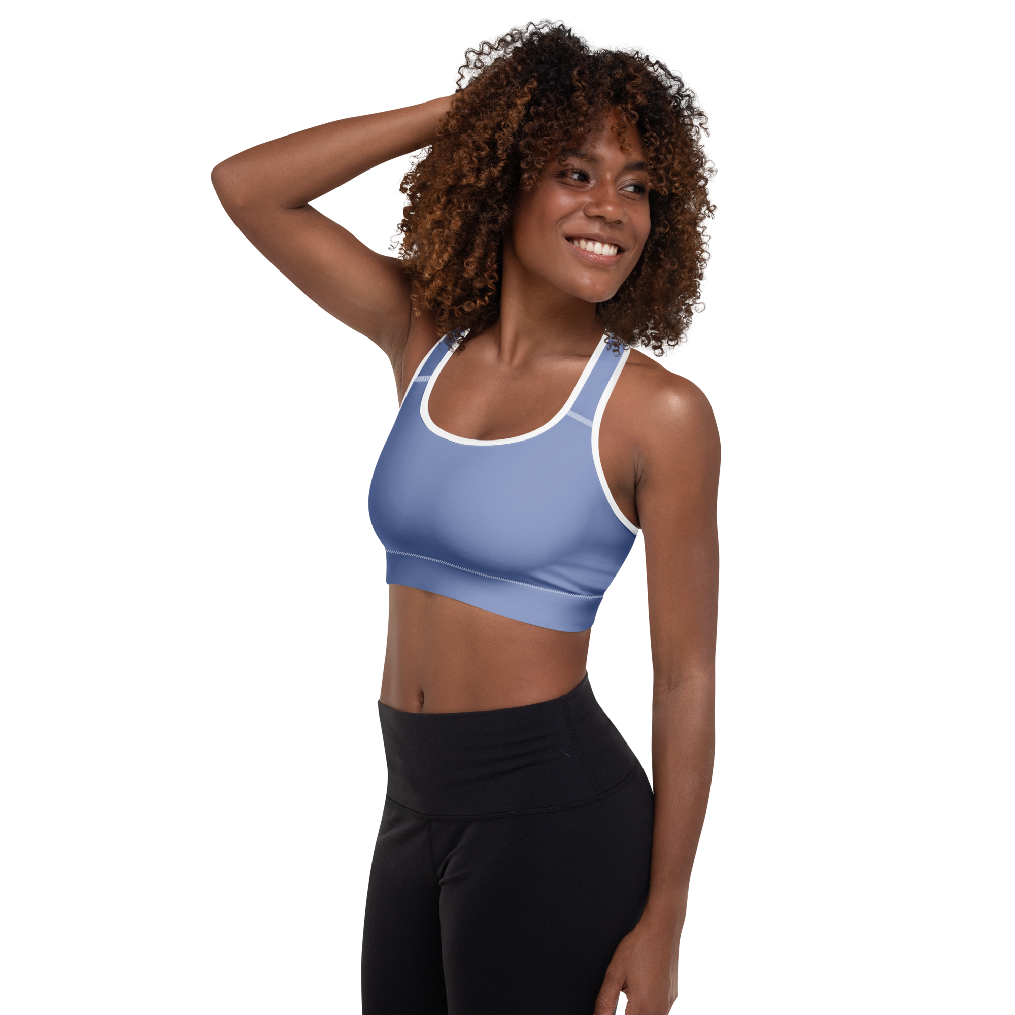 Brassière de sport femme bleu