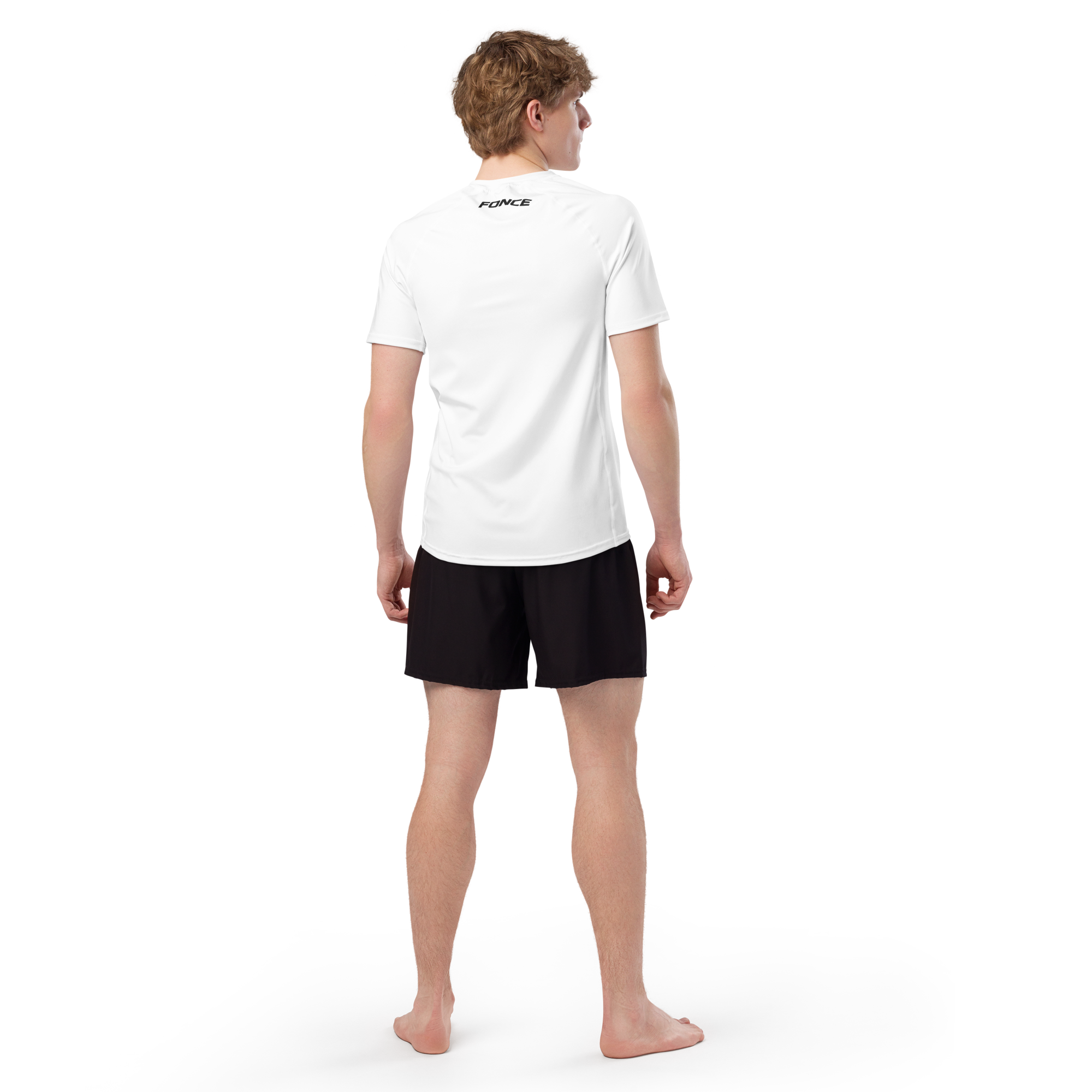 Haut de compression homme à manches blanc 