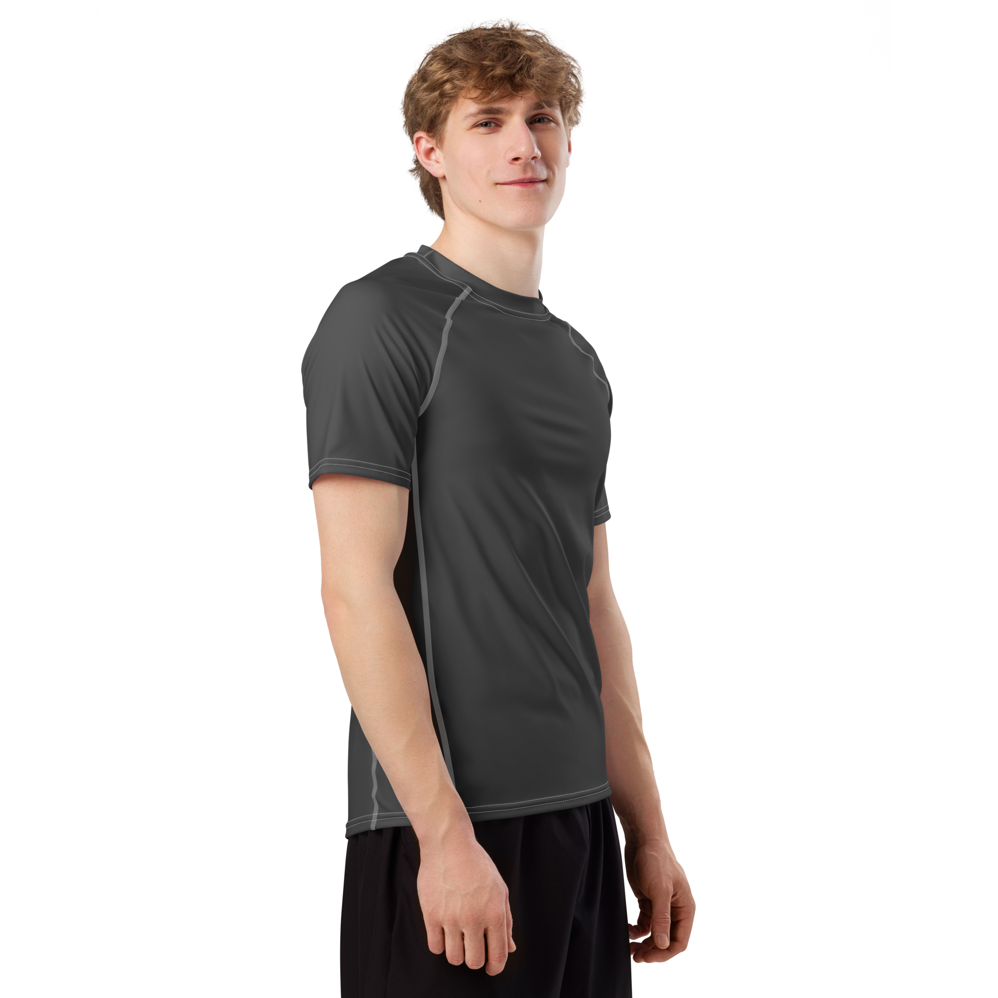 Haut de compression homme à manches courtes noir