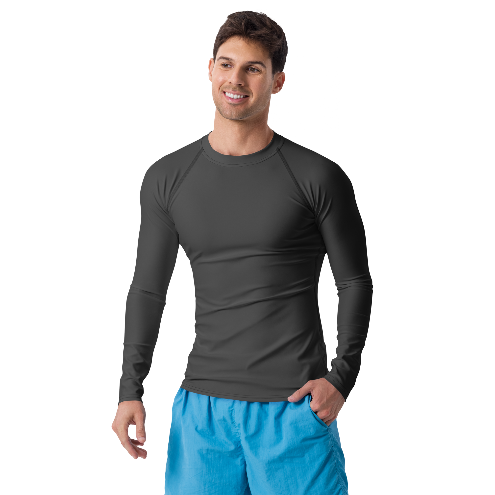 Haut de compression homme à manches longues noir