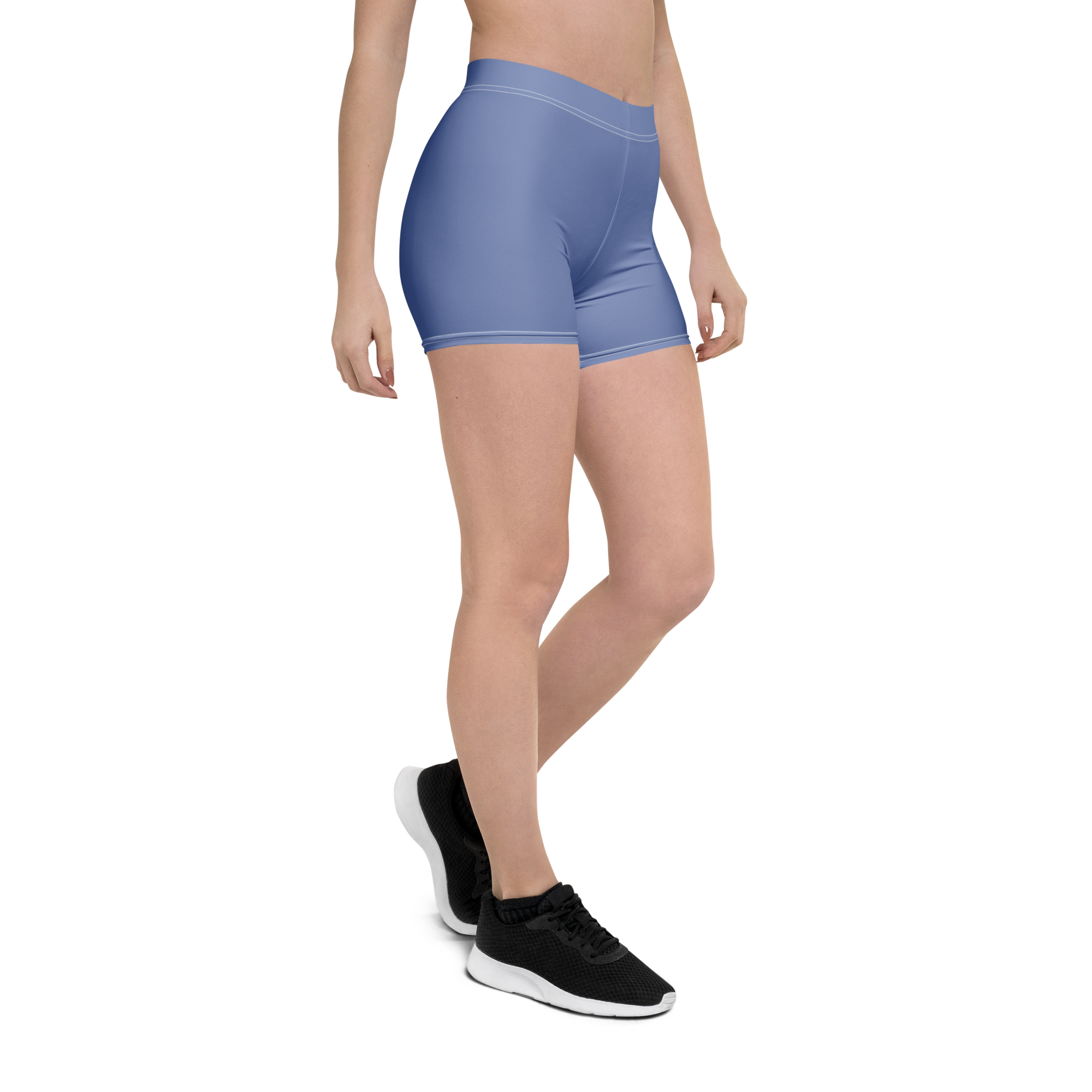 Short de sport femme bleu