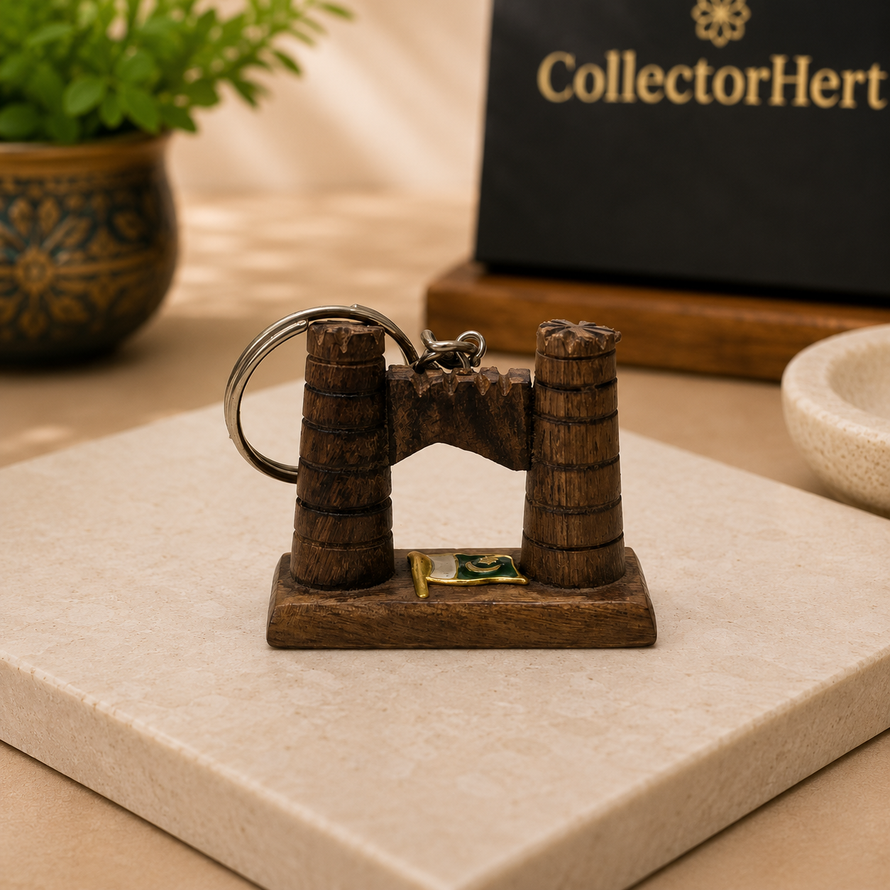 Wooden Khyber Pass Keychain