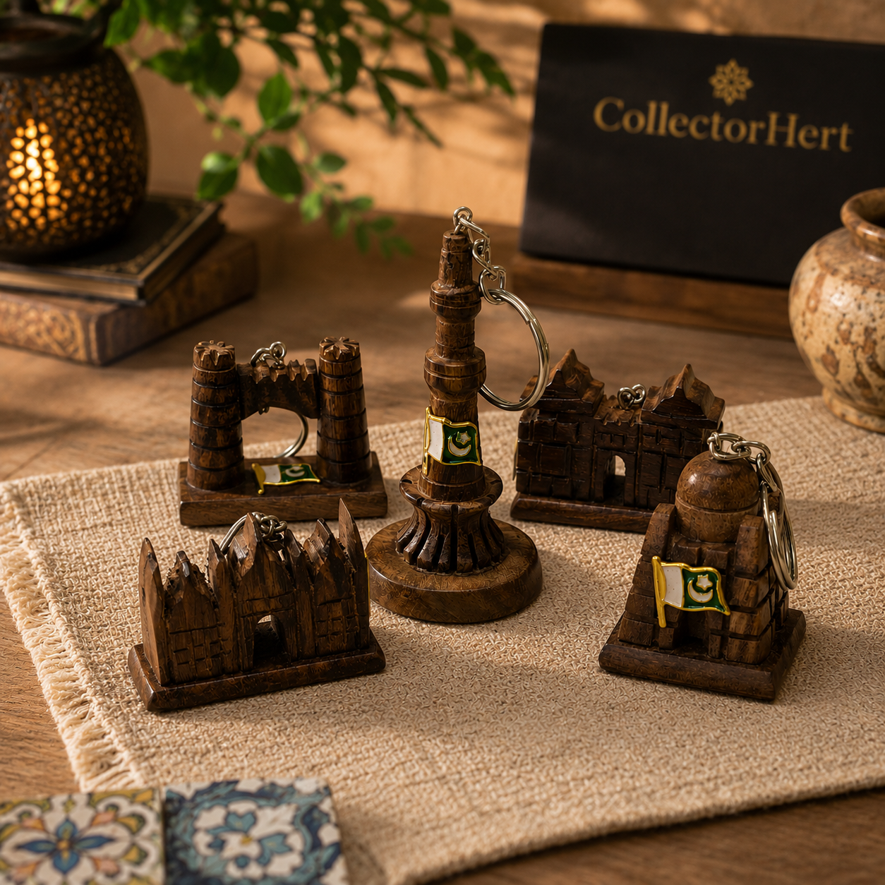 Miniature Landmark Keychain Set