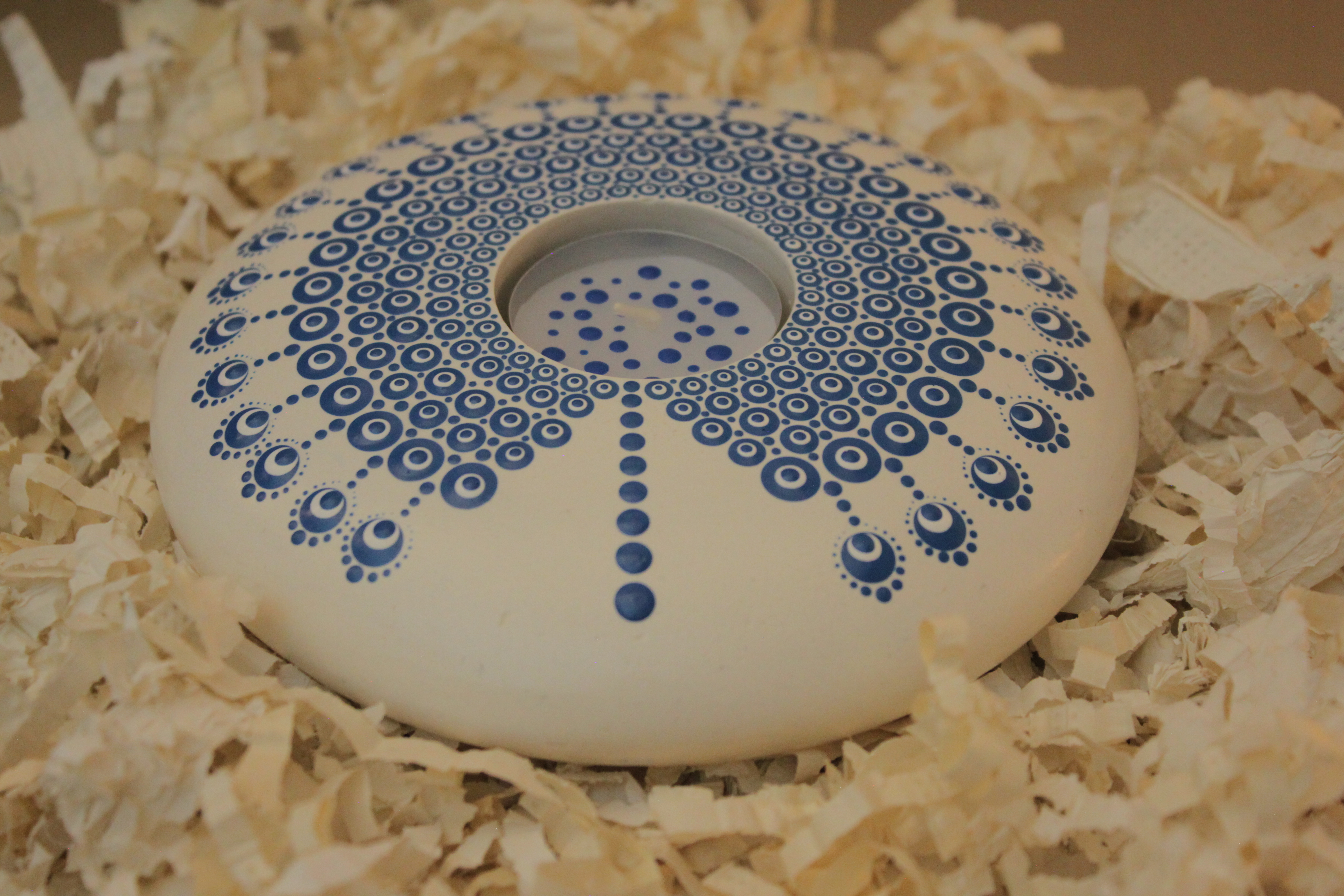 Mandala Ceramic Candle Holder