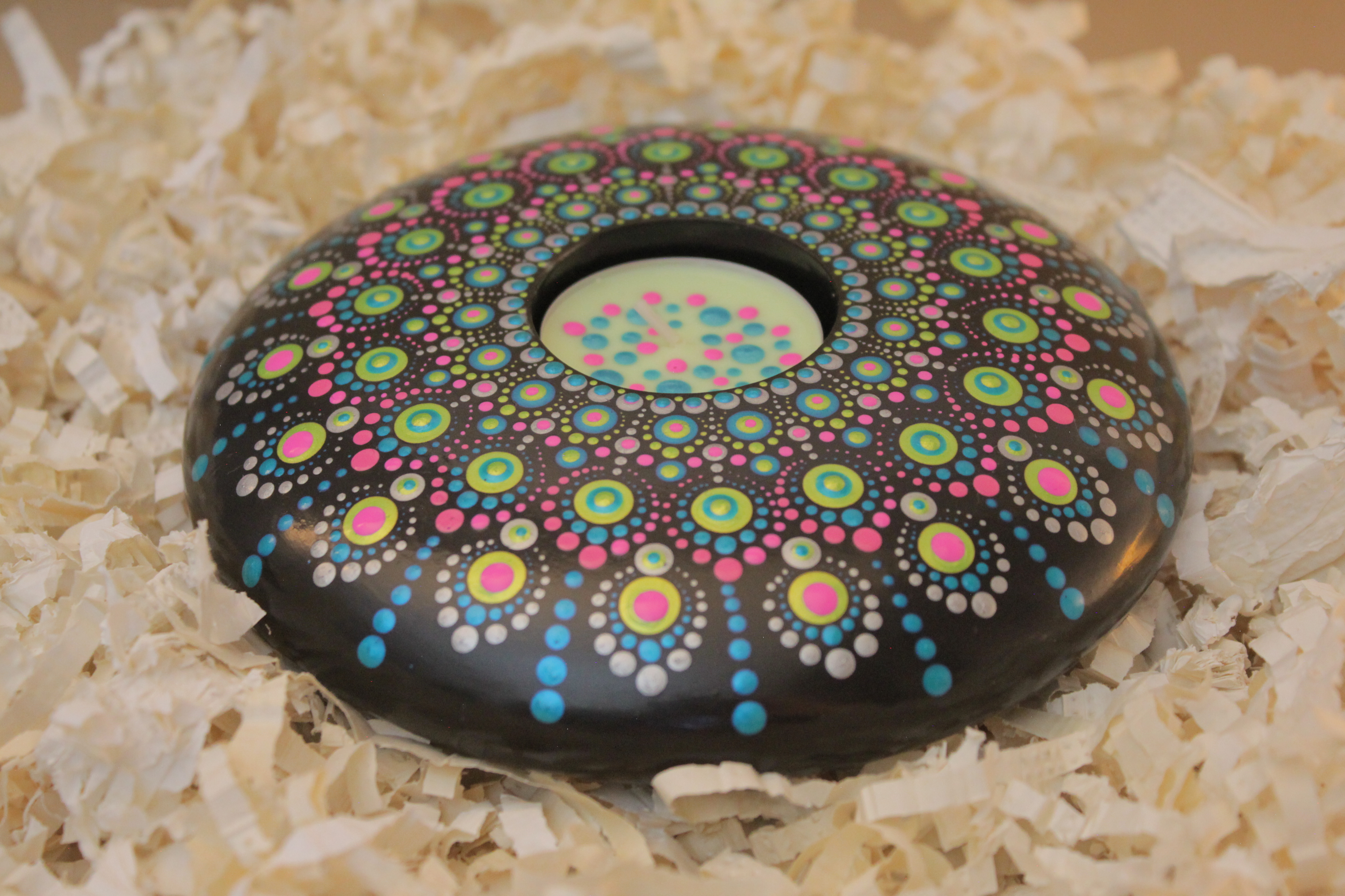Mandala Painted Stone