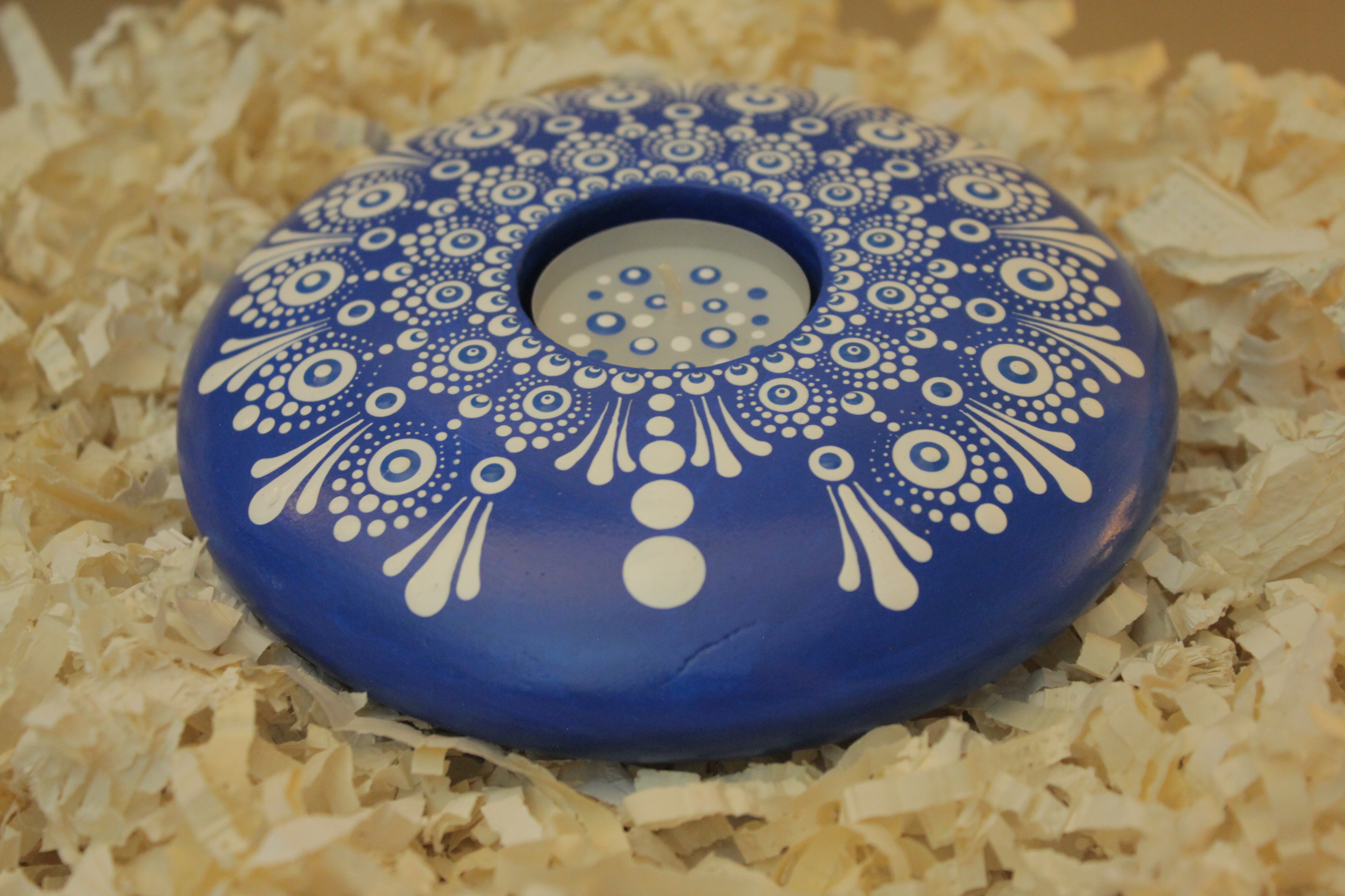 Hand-Painted Ceramic Incense Holder