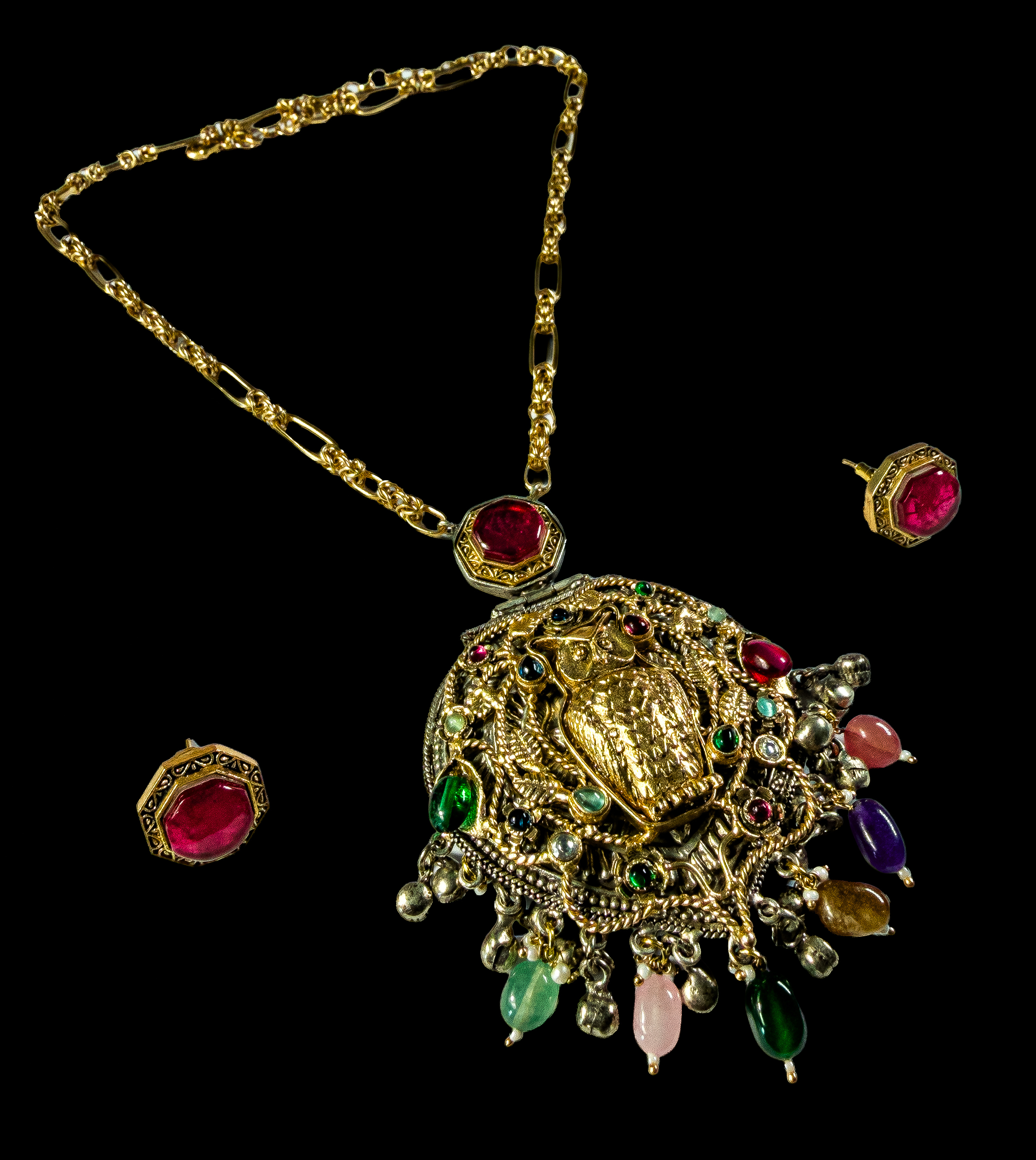 Vintage Owl Pendant Necklace