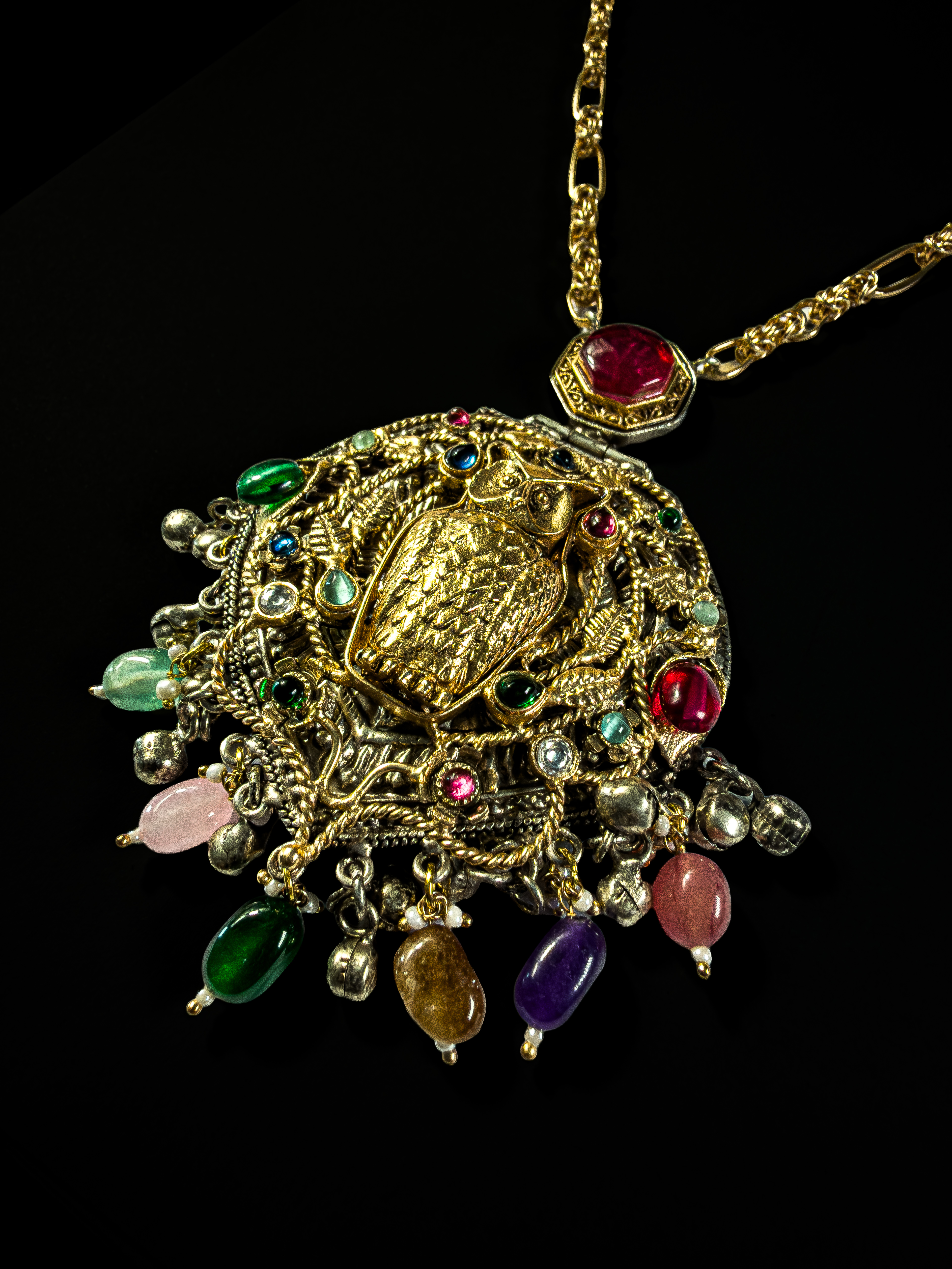 Vintage Owl Pendant Necklace