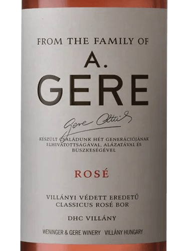 Gere Weninger Villányi Rosé Cuvée 2023