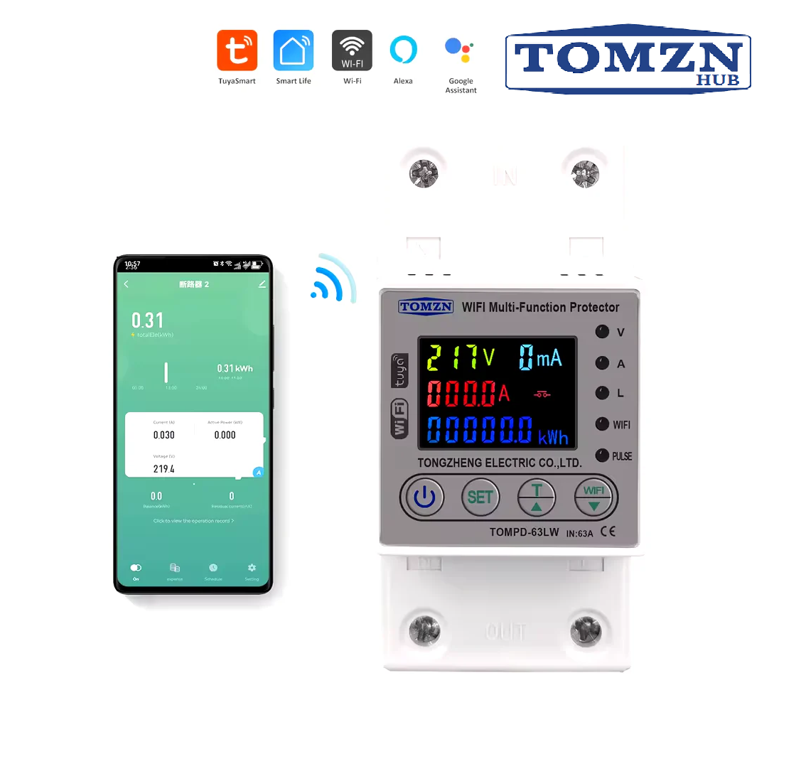 TOMZN TOMPD-63LW WiFi Multi-Function Protector