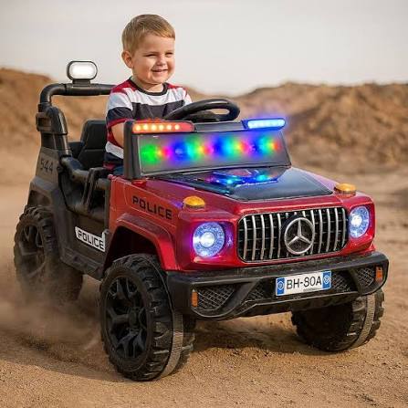 Kids Electric Police Ride-On Car
