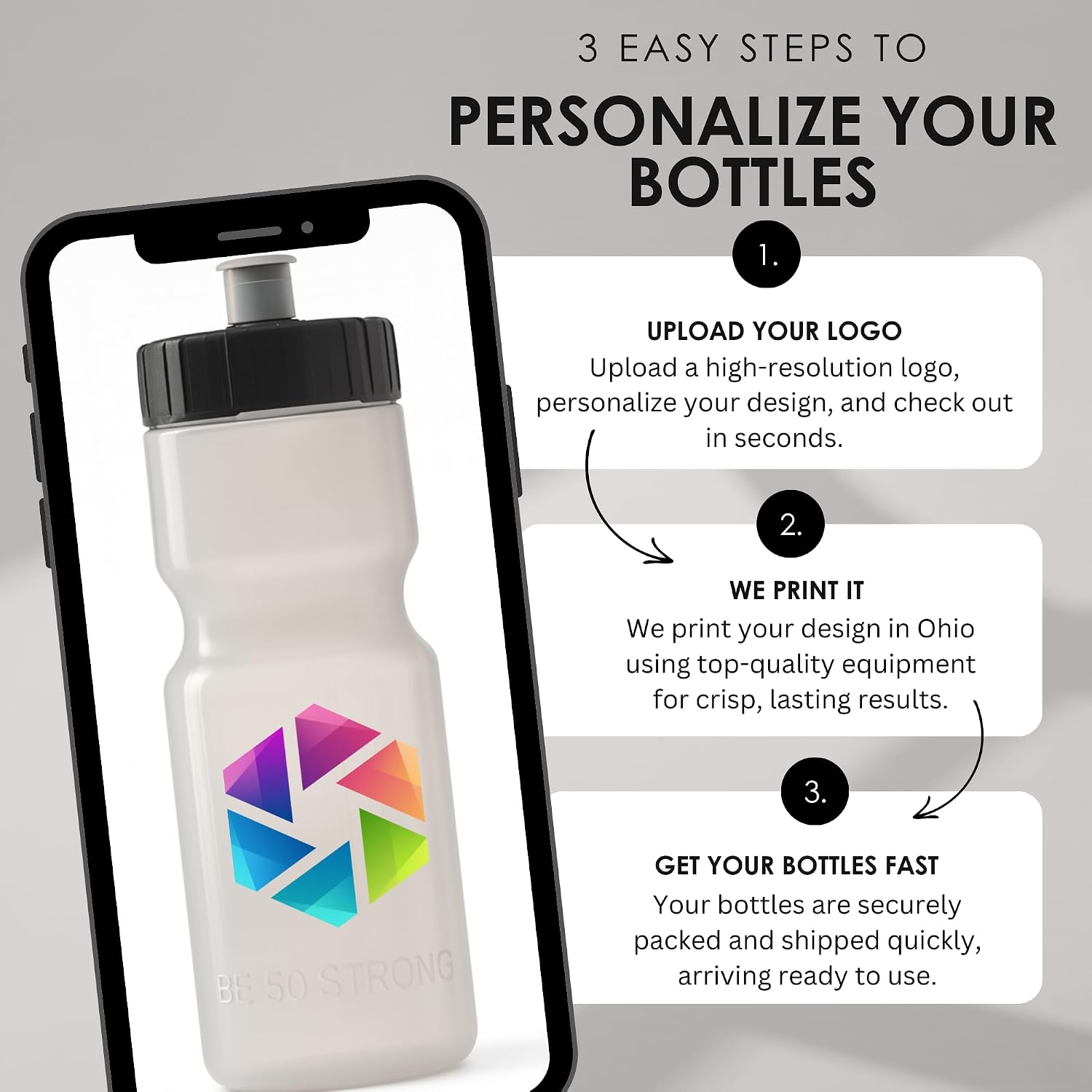 Customized Race Day Water Bottle