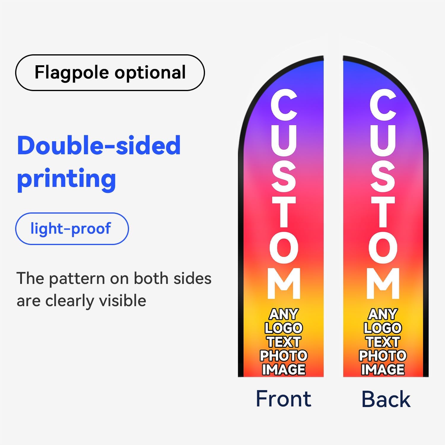 Custom Double-Sided Feather Flag