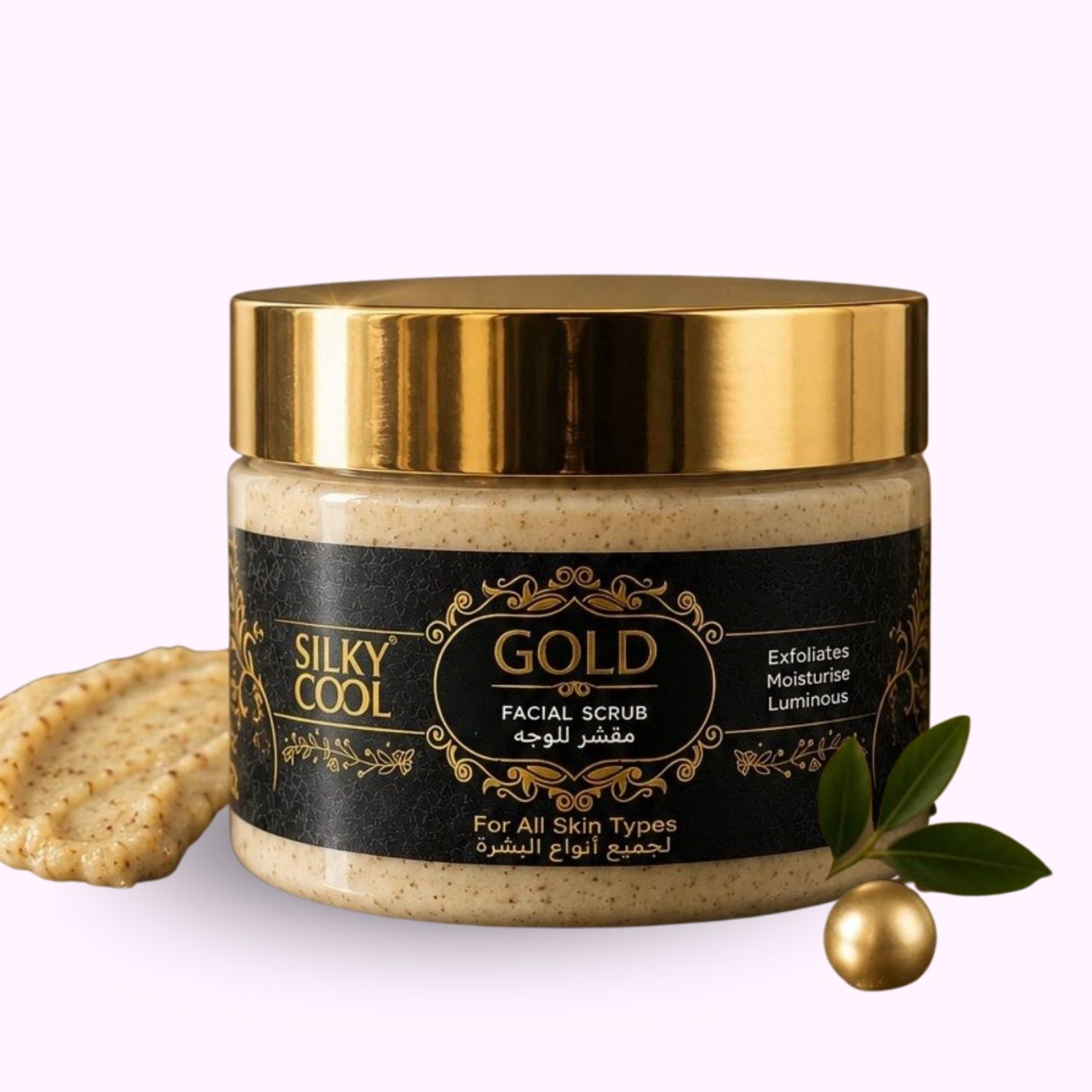 Silky Cool Gold Facial Scrub