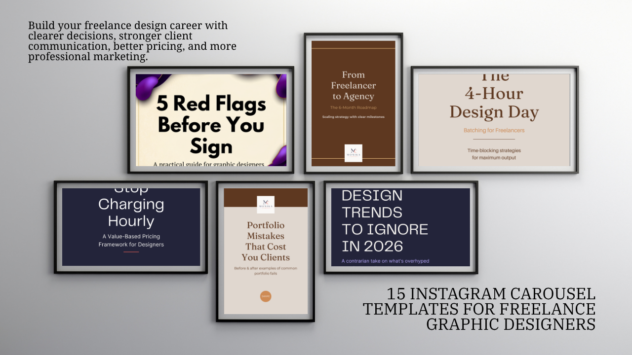 Instagram Carousel Templates for Freelance Designers