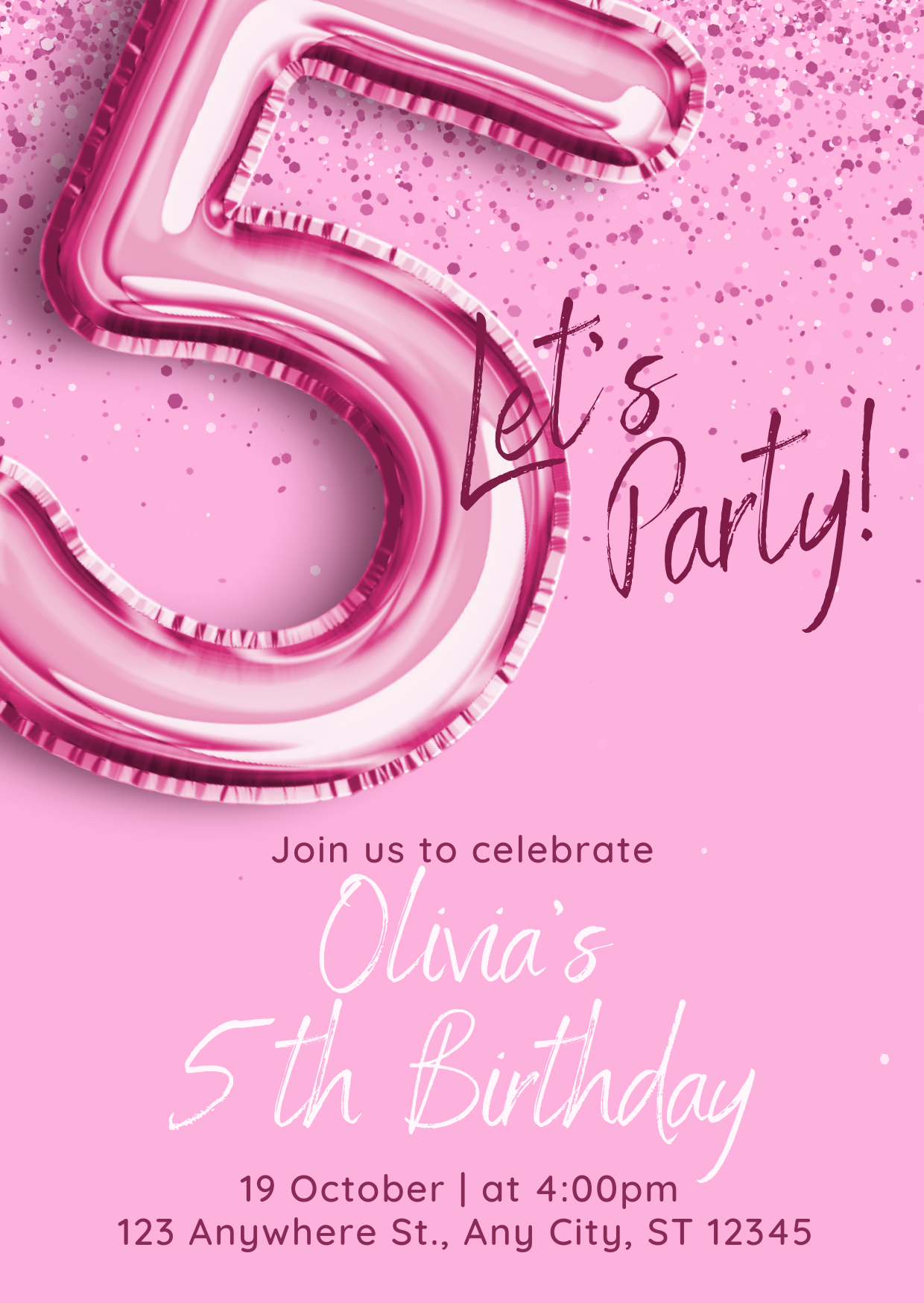 Dinosaur Birthday Party Invitation