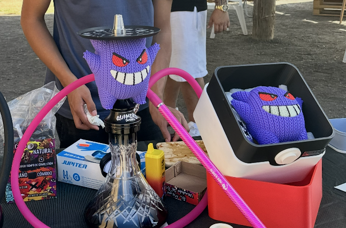 Quimera Gengar estilo knitted en colaboración con Diana e Hispacachimba
