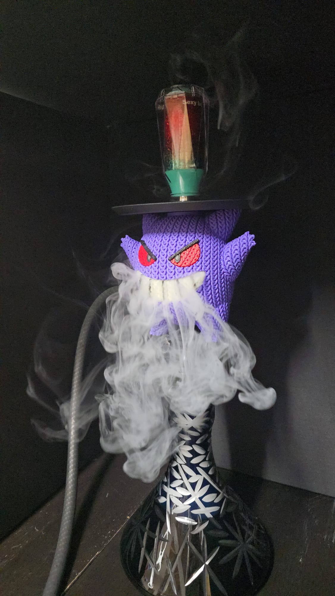 Quimera Gengar estilo knitted en colaboración con Diana e Hispacachimba