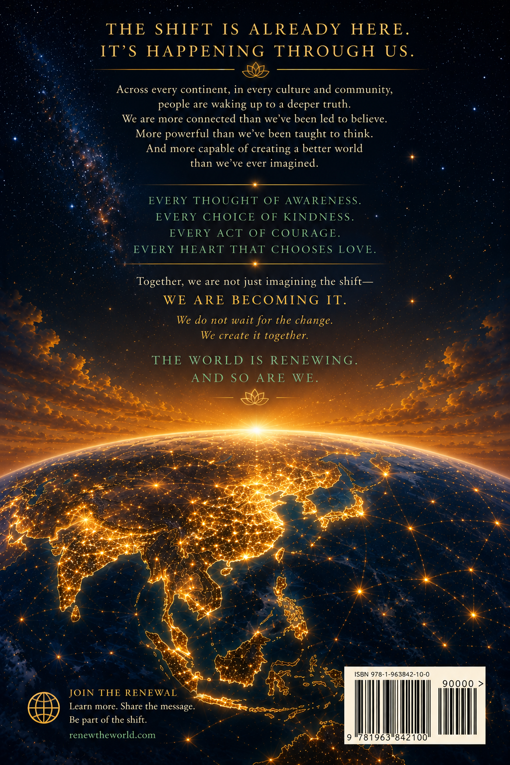 The World is Renewing -- BOOK NOT YET AVAILABLE