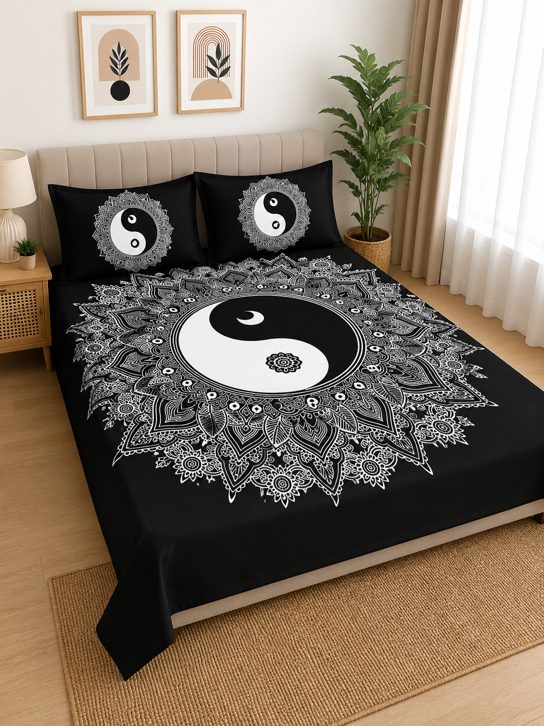 Yin Yang Mandala Bedding Set
