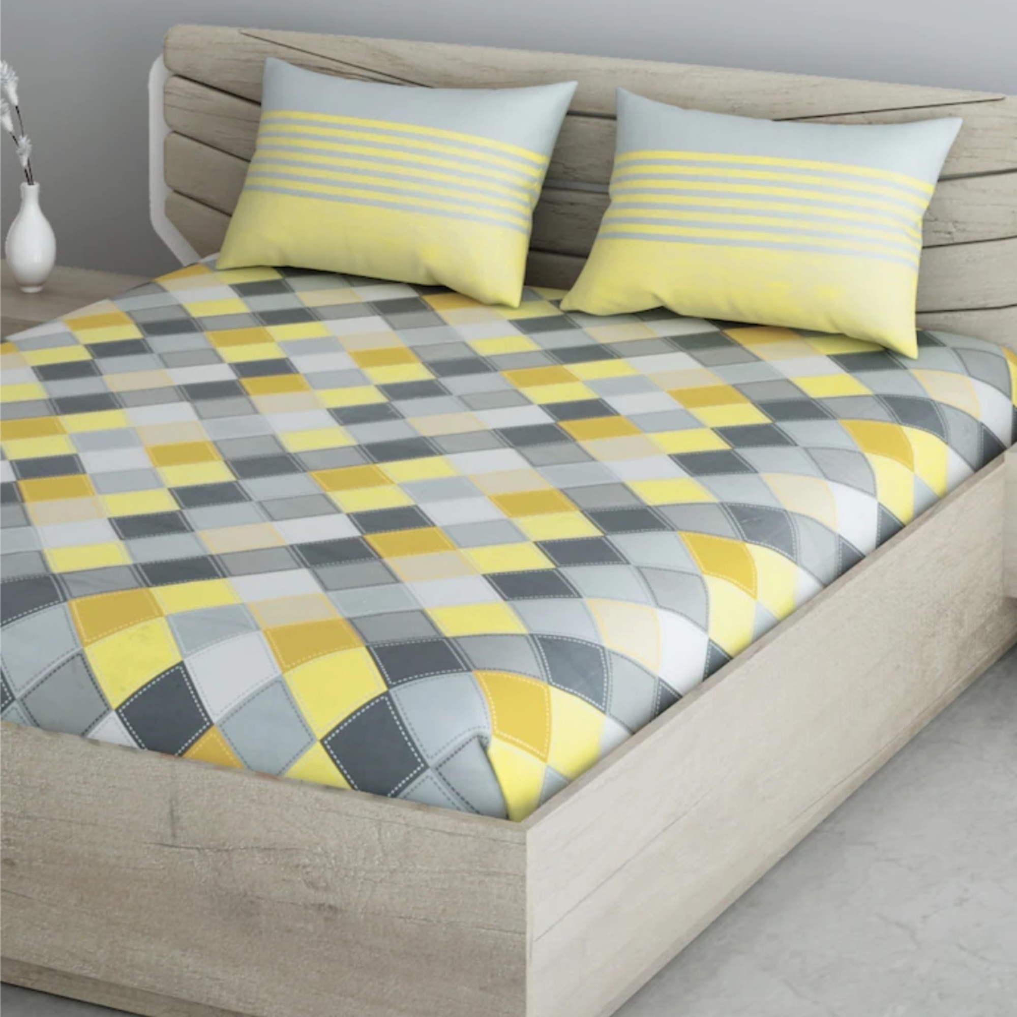 Geometric Pattern Bedsheet Set