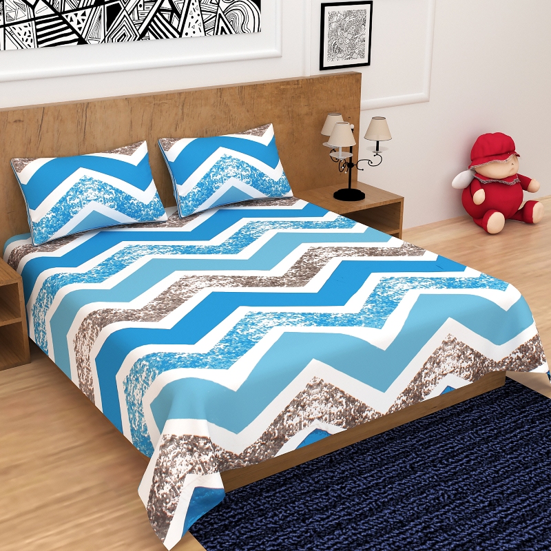 Chevron Pattern Double Bed Sheet Set