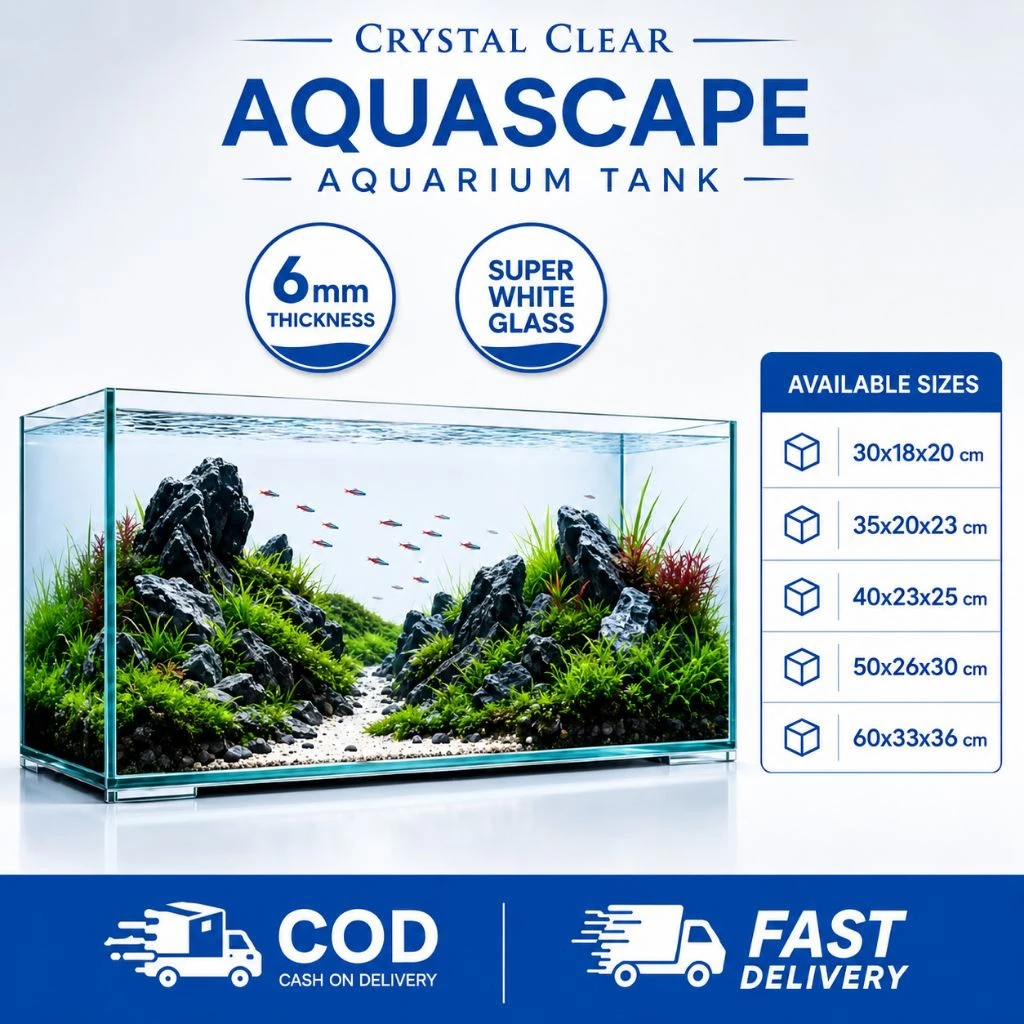 5ft Ultra Crystal Clear CC Aquarium Planted Aquascaping Marine Fish Tank 